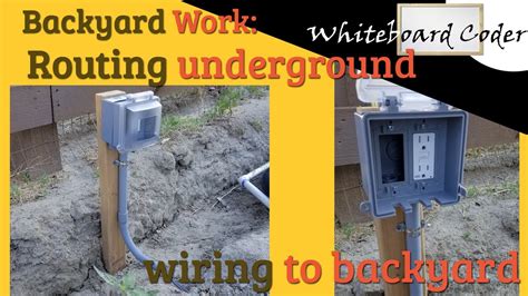 how to run underground electrical to 2 separate boxes|underground cable installation.